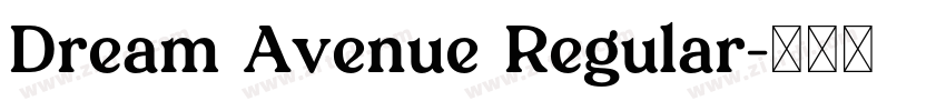 Dream Avenue Regular字体转换